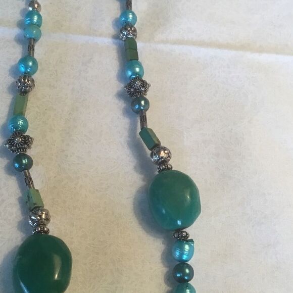 NWOT. Sterling Silver Turquoise Necklace - Picture 3 of 11